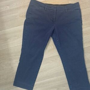 Dark Blue Cropped Pants